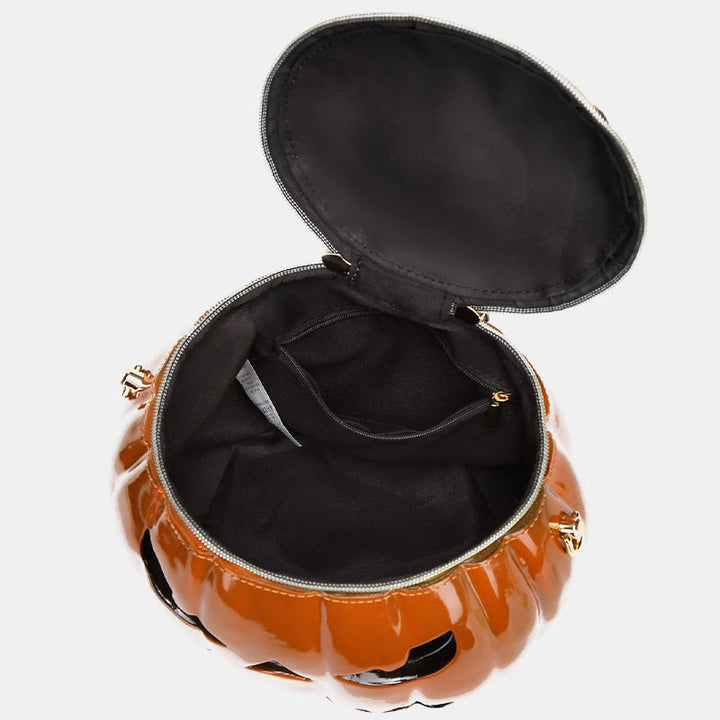 Neuheit Kürbisförmige Handtasche Umhängetasche Halloween Kürbis Geldbörse