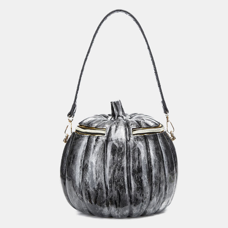 Neuheit Kürbisförmige Handtasche Umhängetasche Halloween Kürbis Geldbörse