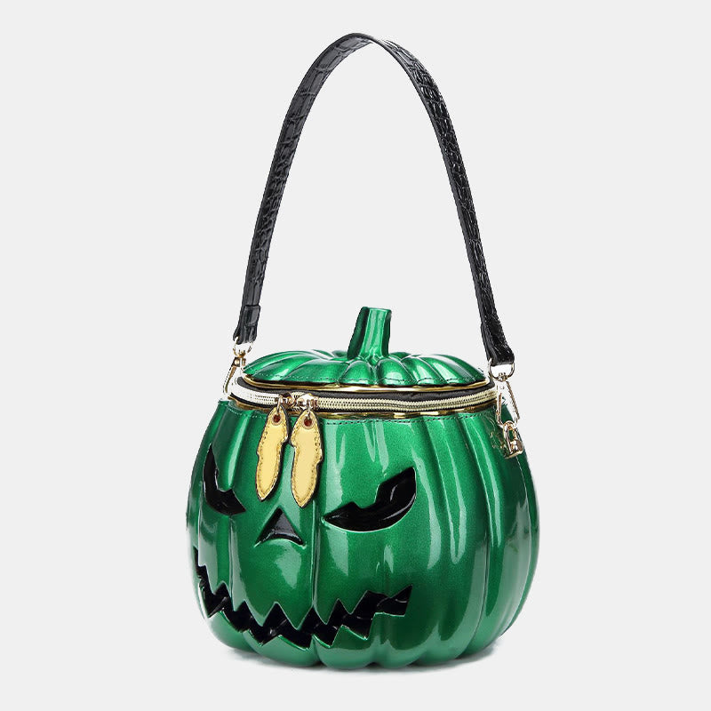 Neuheit Kürbisförmige Handtasche Umhängetasche Halloween Kürbis Geldbörse