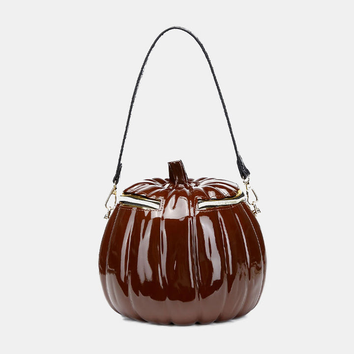 Neuheit Kürbisförmige Handtasche Umhängetasche Halloween Kürbis Geldbörse