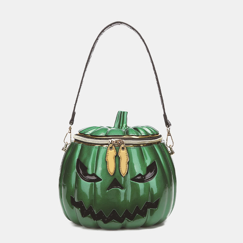 Neuheit Kürbisförmige Handtasche Umhängetasche Halloween Kürbis Geldbörse