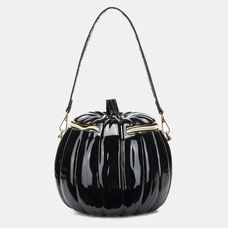Neuheit Kürbisförmige Handtasche Umhängetasche Halloween Kürbis Geldbörse