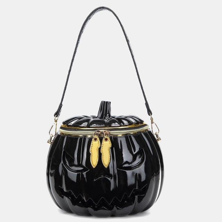Neuheit Kürbisförmige Handtasche Umhängetasche Halloween Kürbis Geldbörse