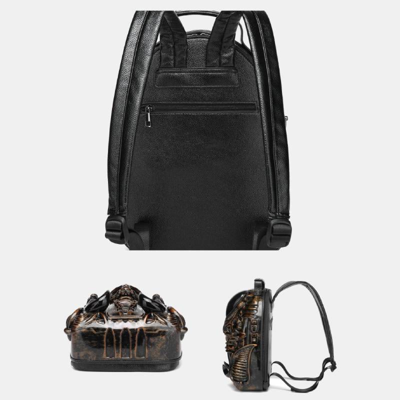 Einzigartiger, ungewöhnlicher veganer Leder-Rucksack Neuheit-Party-Tasche