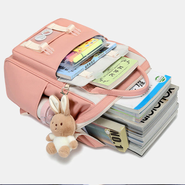 Süßer Rucksack für Frauen und Teenager, Büchertasche, leichte, wasserdichte Laptoptasche