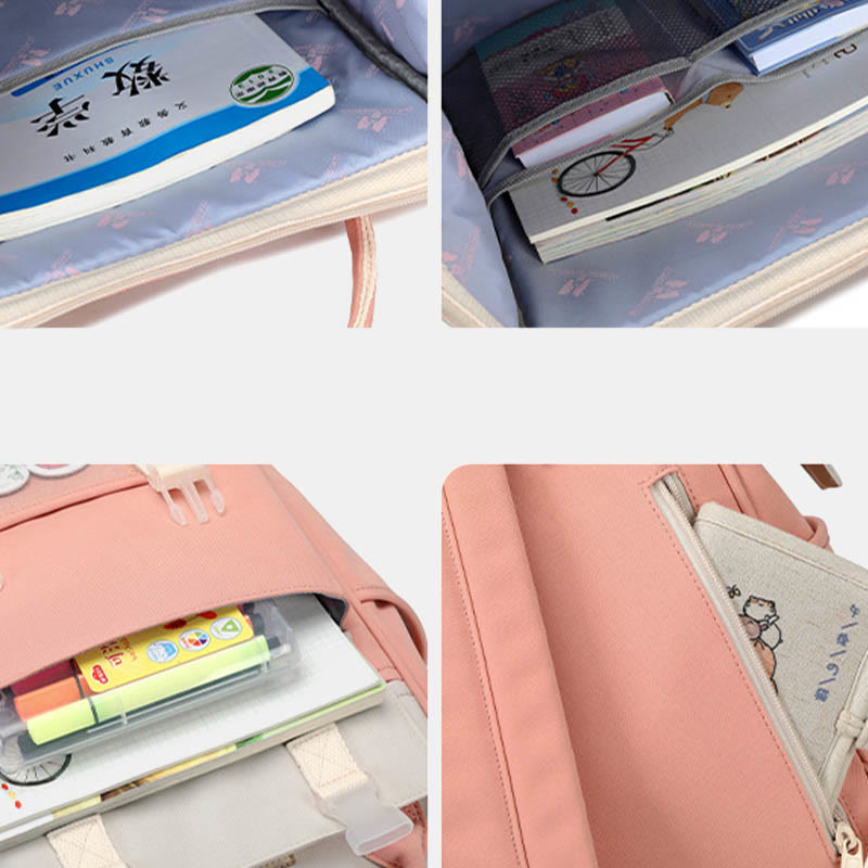 Süßer Rucksack für Frauen und Teenager, Büchertasche, leichte, wasserdichte Laptoptasche