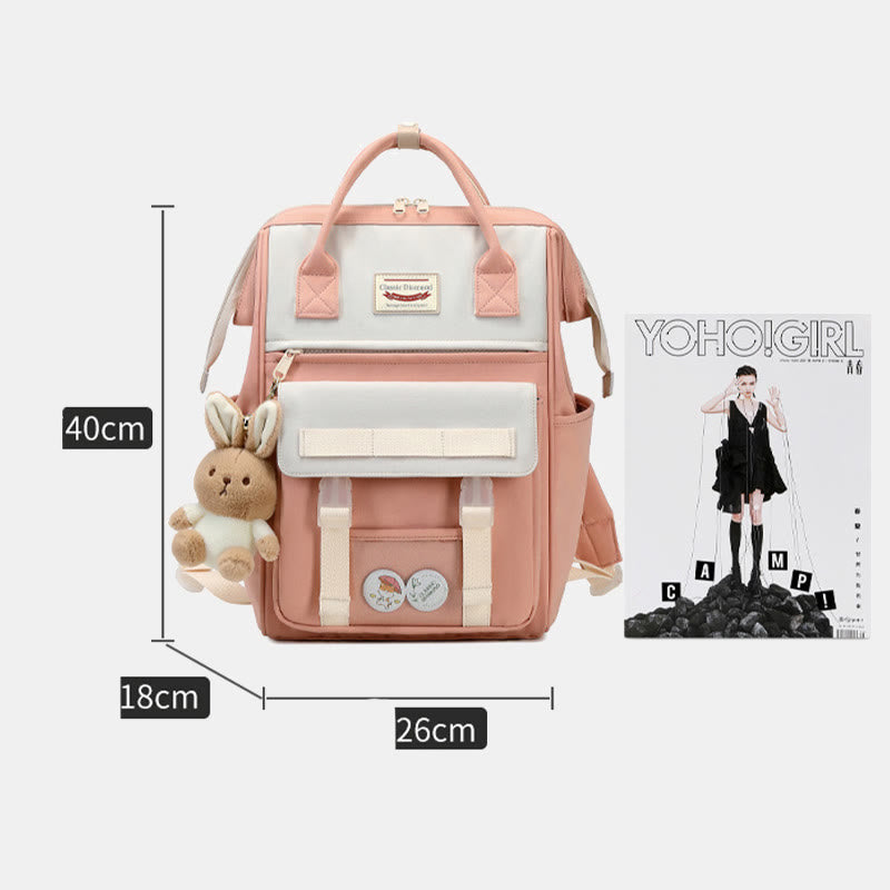 Süßer Rucksack für Frauen und Teenager, Büchertasche, leichte, wasserdichte Laptoptasche