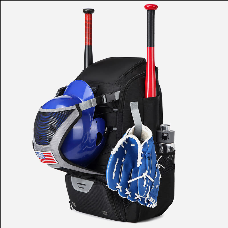 Baseball-Rucksack, Ausrüstungstasche, Softball-Schlägertasche mit Schuhfach