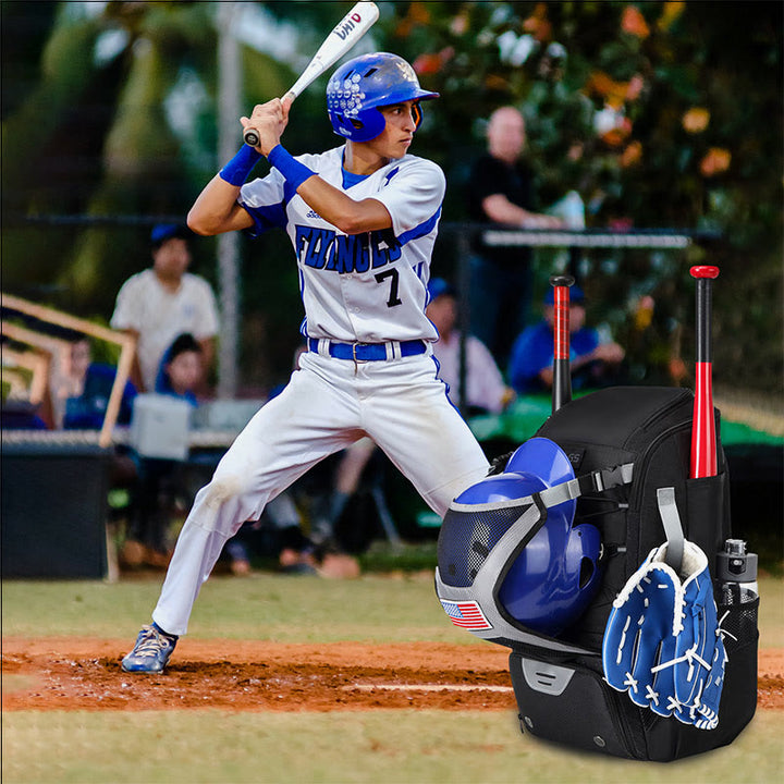 Baseball-Rucksack, Ausrüstungstasche, Softball-Schlägertasche mit Schuhfach
