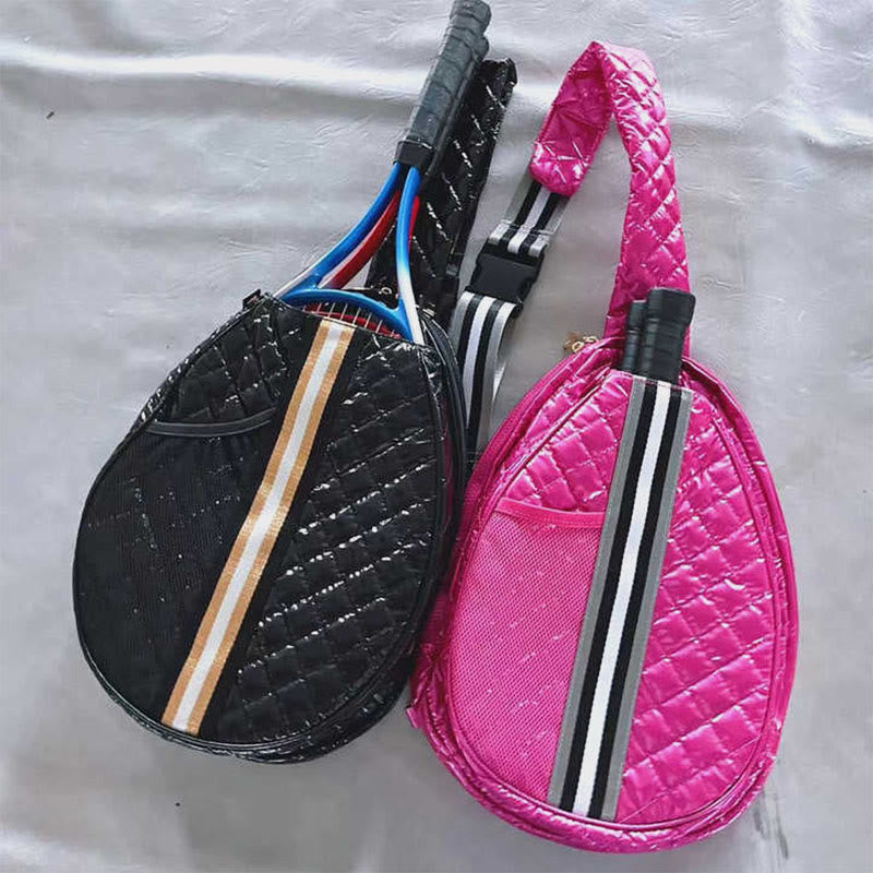 Pickleball Schläger Tasche Unten Breite Riemen Crossbody Sling Geldbörse