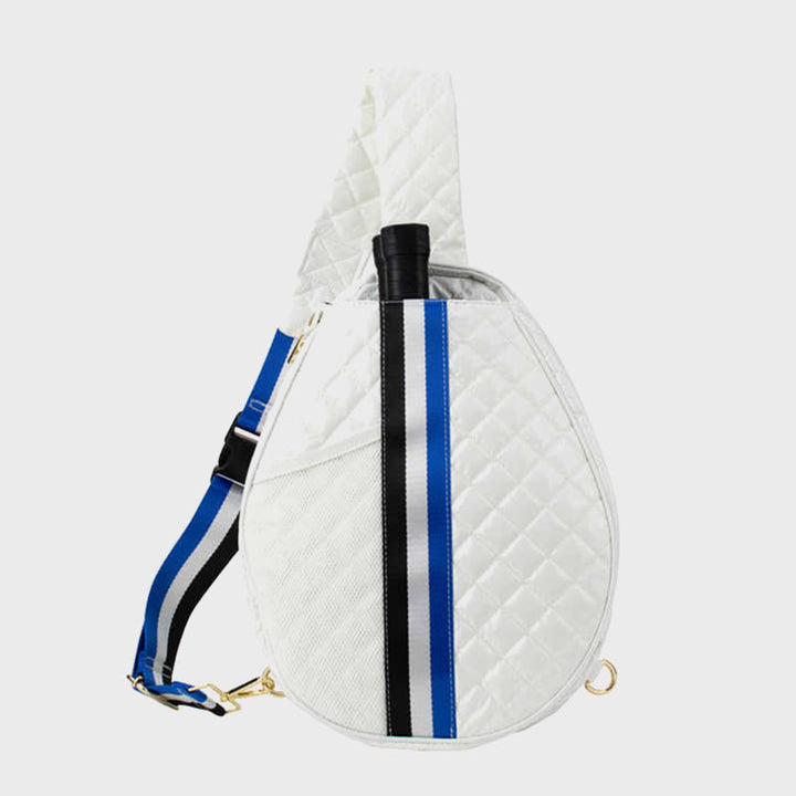 Pickleball Schläger Tasche Unten Breite Riemen Crossbody Sling Geldbörse