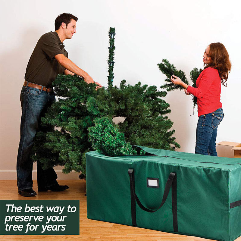 Große 7,5ft 9ft Weihnachtsbaum Lagerung Tasche mit Verstärktem Griff Dual Zipper