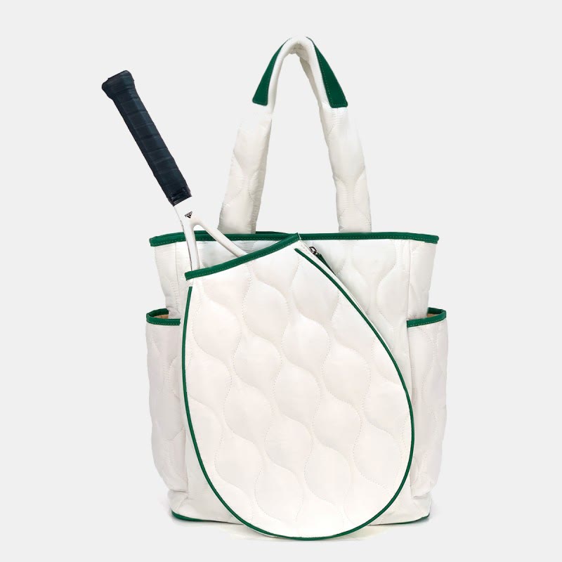 Gesteppte Tennisschläger-Umhängetasche, umwandelbarer Rucksack, Pickleball-Tasche