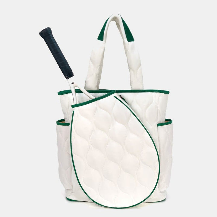 Gesteppte Tennisschläger-Umhängetasche, umwandelbarer Rucksack, Pickleball-Tasche