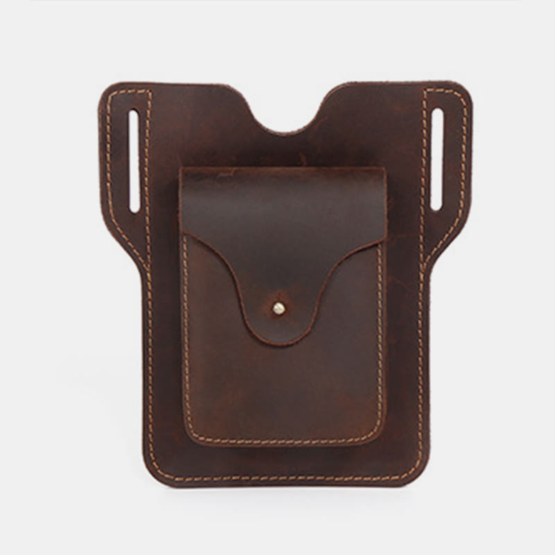 Handy-Holster aus echtem Leder, 6,5 Zoll, Gürteltasche für Handys, Hüfttasche mit Gürtelschlaufe 