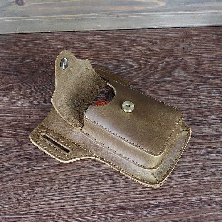 Handy-Holster aus echtem Leder, 6,5 Zoll, Gürteltasche für Handys, Hüfttasche mit Gürtelschlaufe 