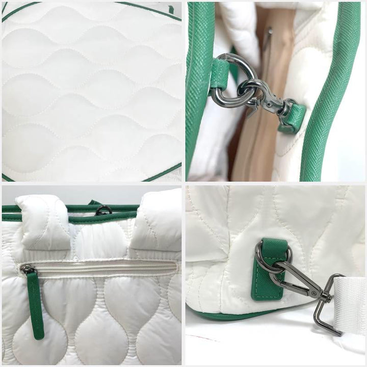 Gesteppte Tennisschläger-Umhängetasche, umwandelbarer Rucksack, Pickleball-Tasche