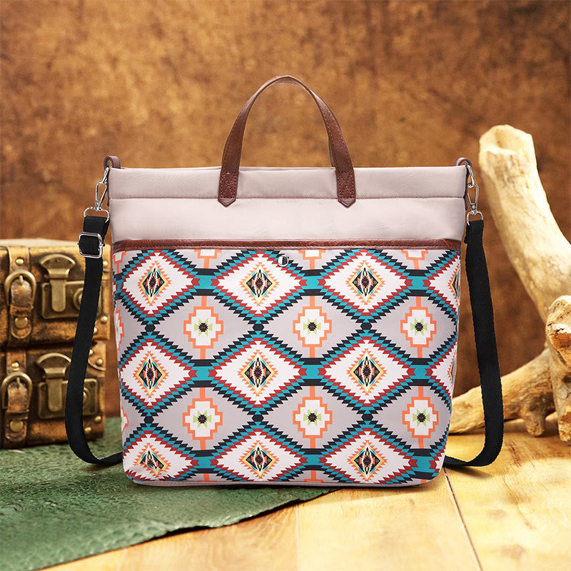 Einzigartige Tragetasche im Boho-Stil, wasserdichte Umhängetasche mit Henkel