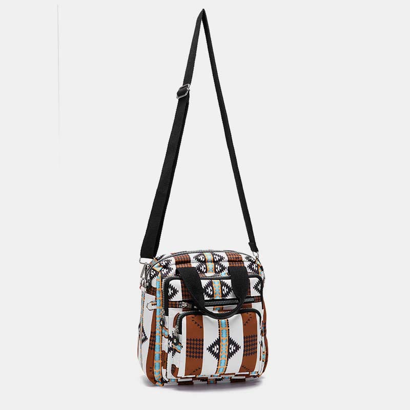 Boho Handtasche Umhängetasche Cabrio Rucksack leichte Nylon Geldbörse