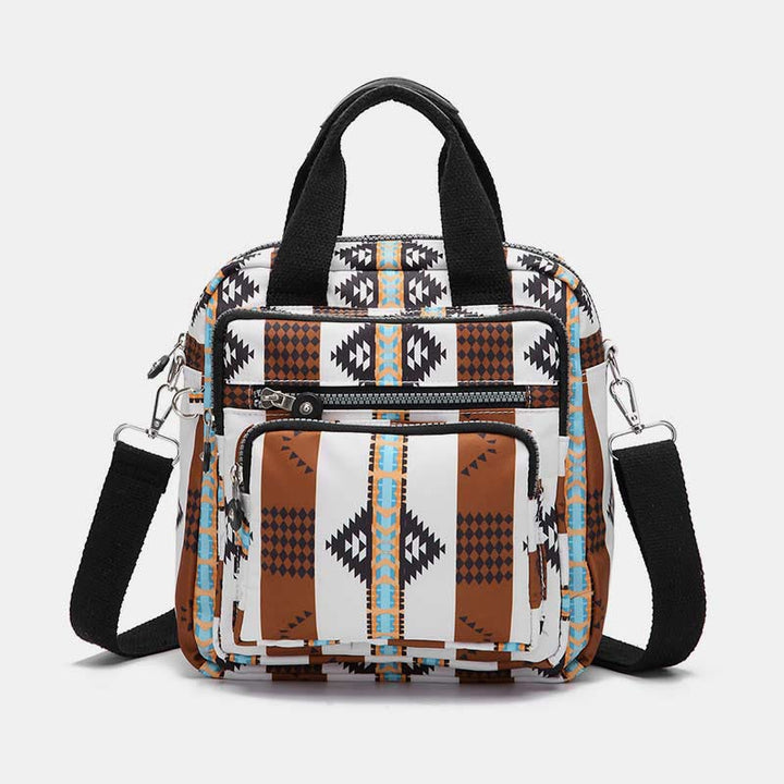 Boho Handtasche Umhängetasche Cabrio Rucksack leichte Nylon Geldbörse