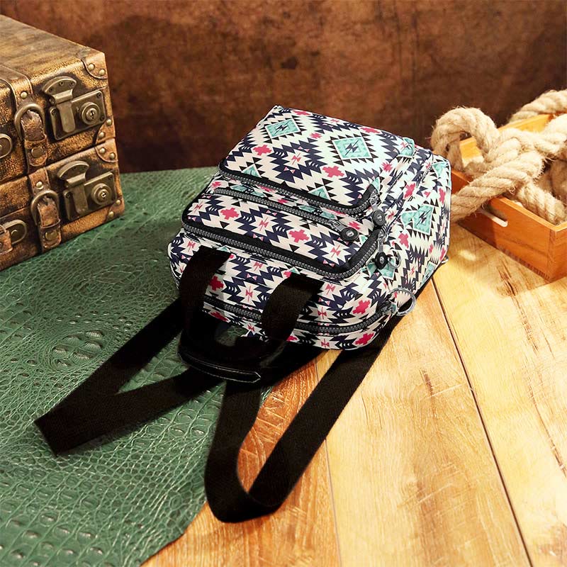 Boho Handtasche Umhängetasche Cabrio Rucksack leichte Nylon Geldbörse