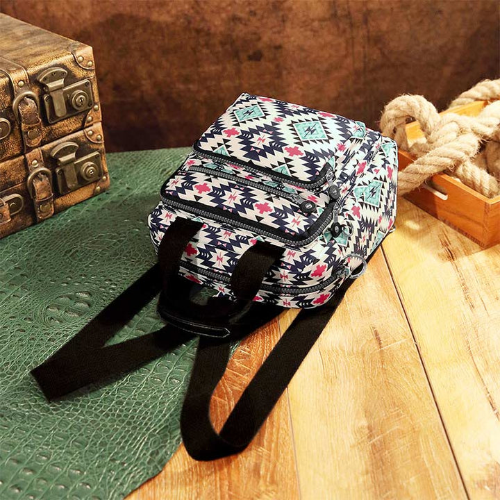 Boho Handtasche Umhängetasche Cabrio Rucksack leichte Nylon Geldbörse