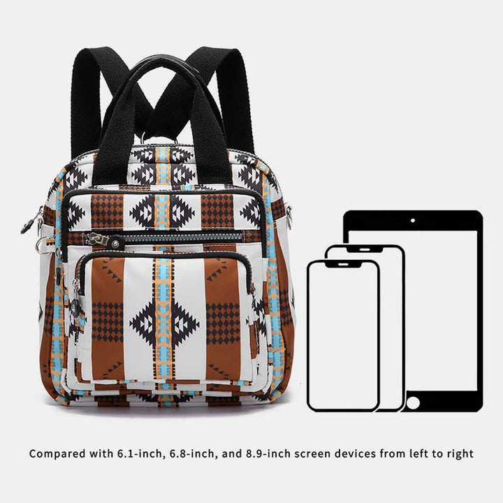 Boho Handtasche Umhängetasche Cabrio Rucksack leichte Nylon Geldbörse