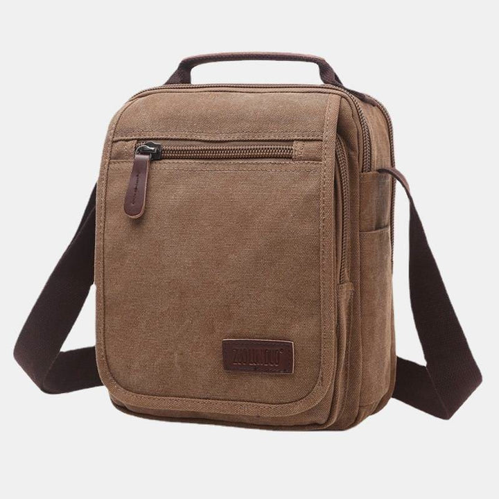 Retro Canvas Messenger Bag Multifunktionale Business Umhängetasche für Herren