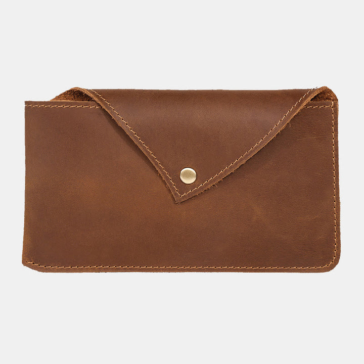 Horizontale magnetische Telefon-Gürteltasche aus Leder