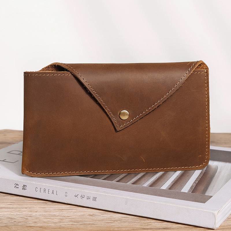 Horizontale magnetische Telefon-Gürteltasche aus Leder