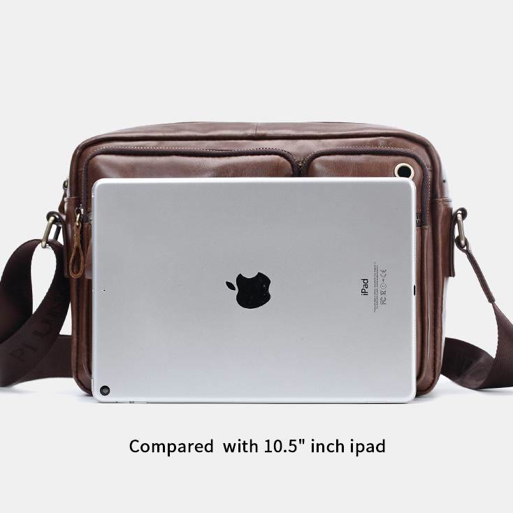 Messenger Bag für Herren, Business, einfarbig, geräumige Umhängetasche