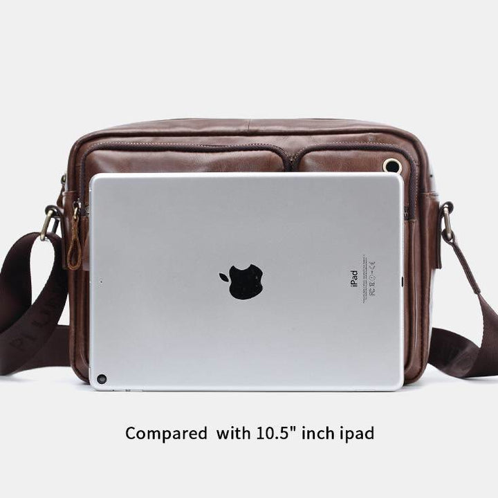 Messenger Bag für Herren, Business, einfarbig, geräumige Umhängetasche