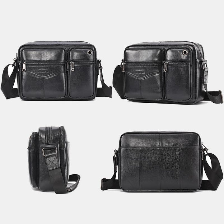 Messenger Bag für Herren, Business, einfarbig, geräumige Umhängetasche