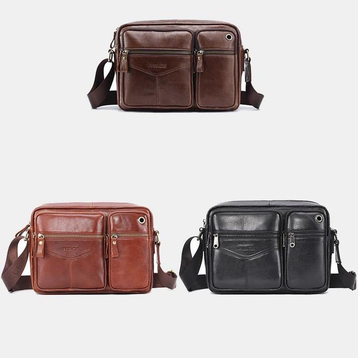 Messenger Bag für Herren, Business, einfarbig, geräumige Umhängetasche
