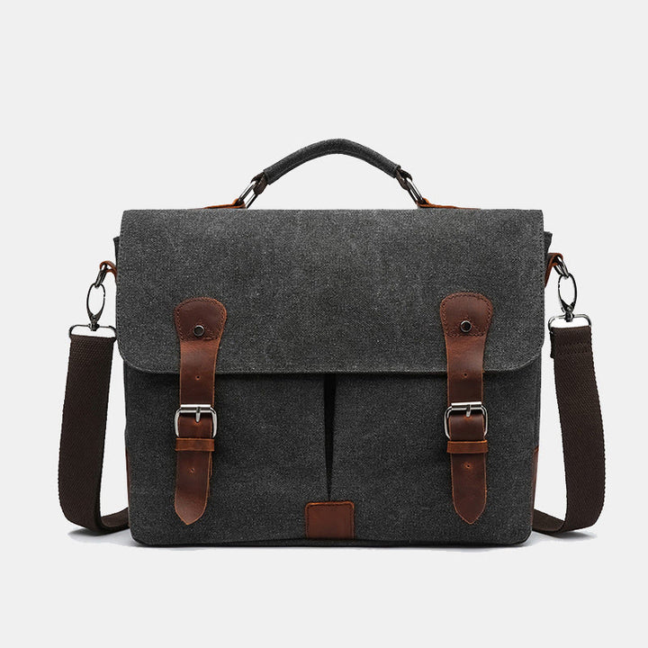 Canvas Messenger Bag 13 Zoll Laptop Schultertasche Crossbody Geldbörse