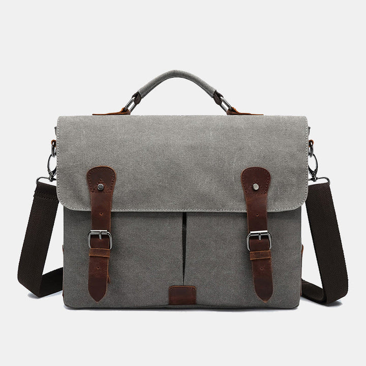 Canvas Messenger Bag 13 Zoll Laptop Schultertasche Crossbody Geldbörse