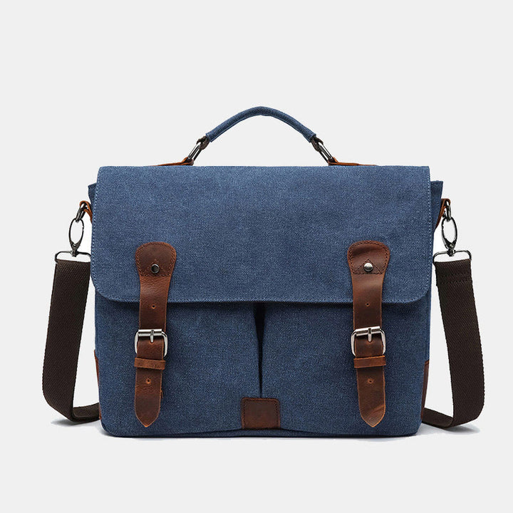 Canvas Messenger Bag 13 Zoll Laptop Schultertasche Crossbody Geldbörse
