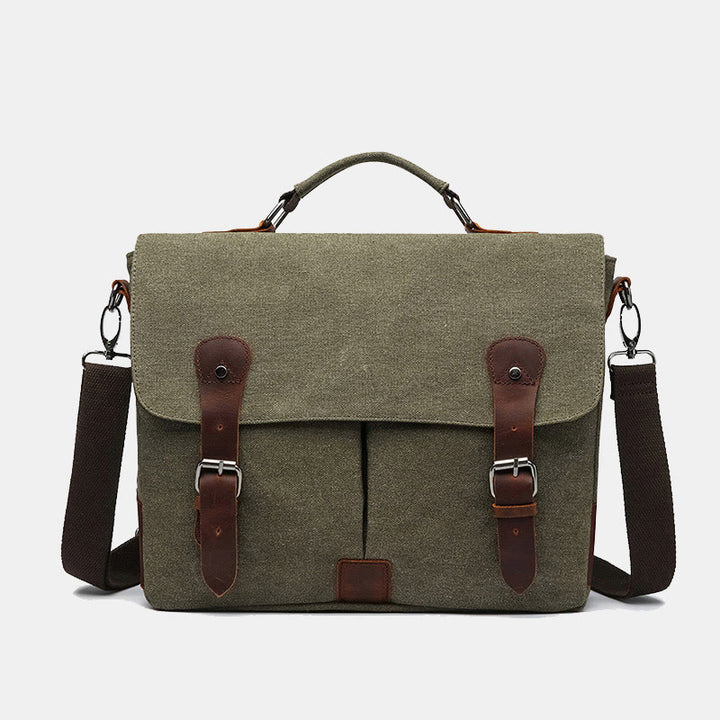 Canvas Messenger Bag 13 Zoll Laptop Schultertasche Crossbody Geldbörse