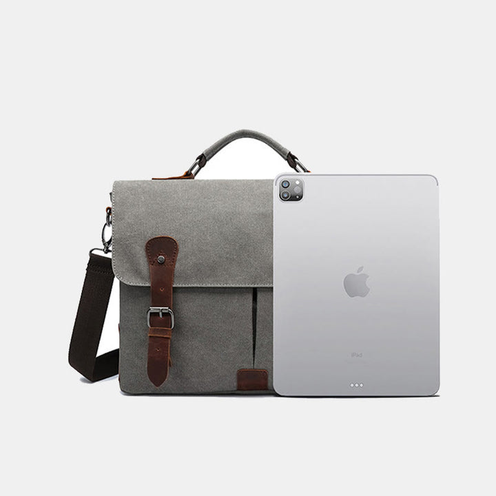 Canvas Messenger Bag 13 Zoll Laptop Schultertasche Crossbody Geldbörse