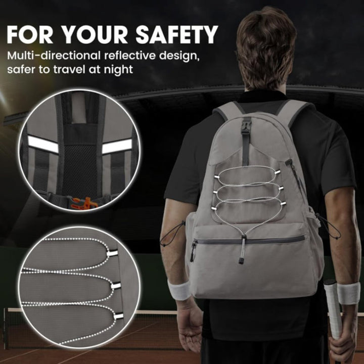 Leichter Tennisschläger-Rucksack, Pickleball-Paddle-Tasche mit Schuhfach
