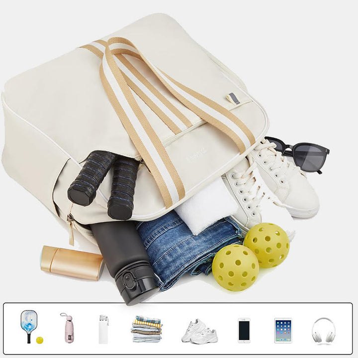Funktionelle Pickleball-Umhängetasche, umwandelbarer Rucksack mit Schuhfach