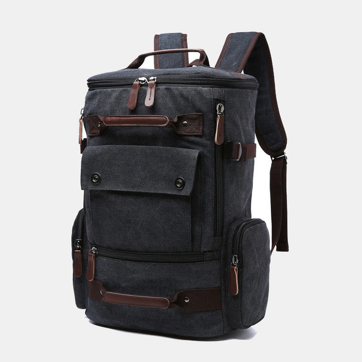 Großer Militär-Canvas-Rucksack, Reise-Tagesrucksack, Laptop-Rucksack
