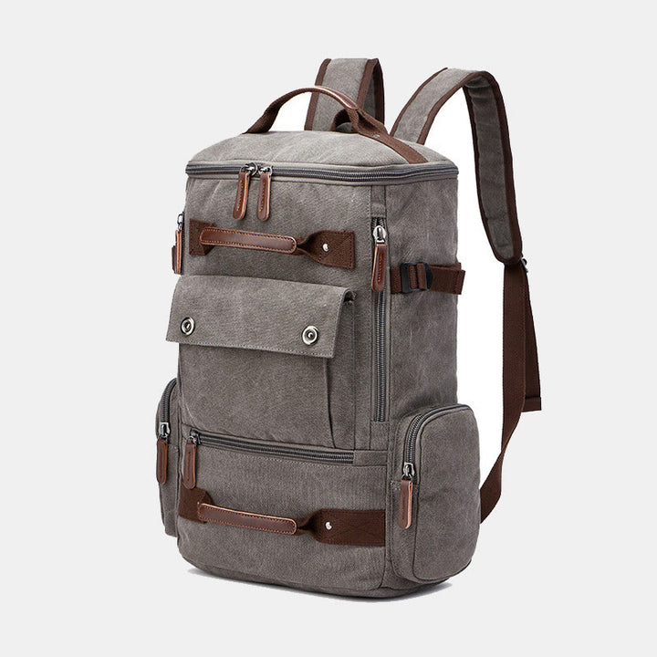 Großer Militär-Canvas-Rucksack, Reise-Tagesrucksack, Laptop-Rucksack