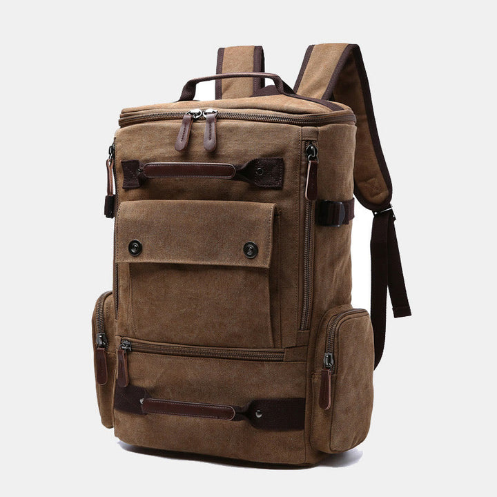 Großer Militär-Canvas-Rucksack, Reise-Tagesrucksack, Laptop-Rucksack