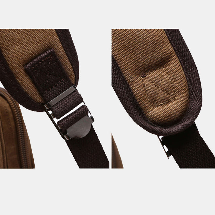 Großer Militär-Canvas-Rucksack, Reise-Tagesrucksack, Laptop-Rucksack