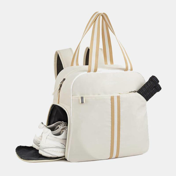 Funktionelle Pickleball-Umhängetasche, umwandelbarer Rucksack mit Schuhfach