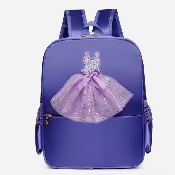 Mädchen Tanz Rucksack Ballerina Kleid Dekor Kinder Tanz Schultasche