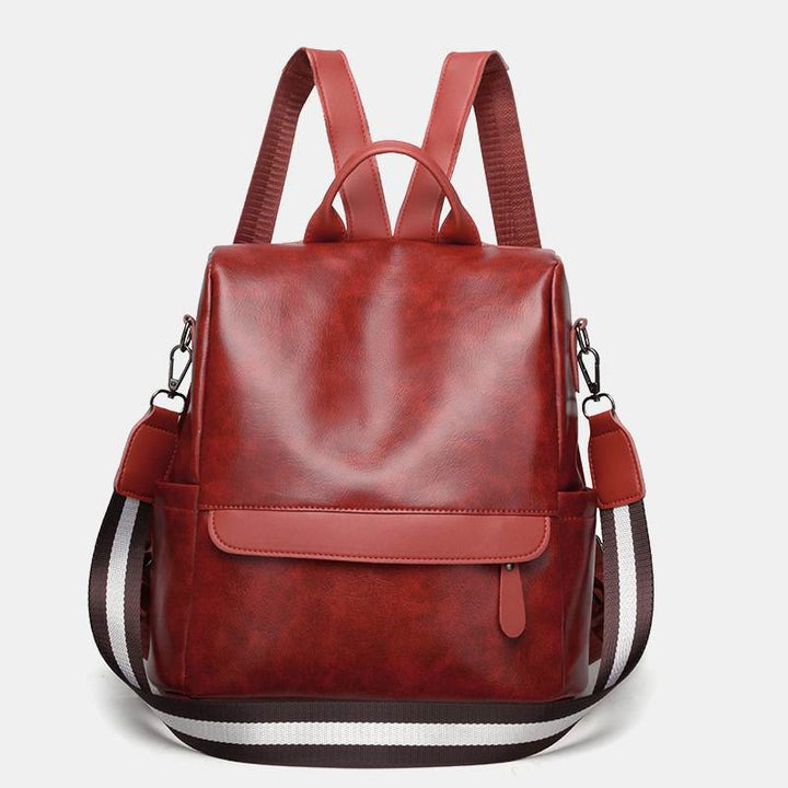 Damen Anti-Diebstahl Rucksack Geldbörsen Mehrzweck Leder Handtasche Schultertasche Reisetasche