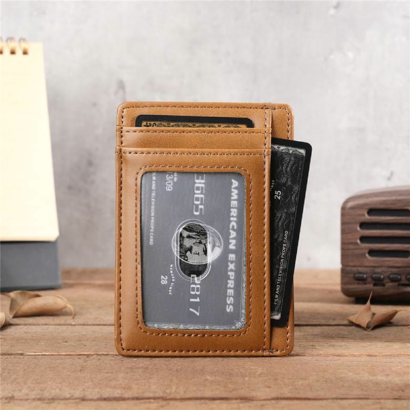 Graviertes Leder-Portemonnaie, Kartenhalter, Geschenk für Sohn, Ehemann, Enkel, Freund