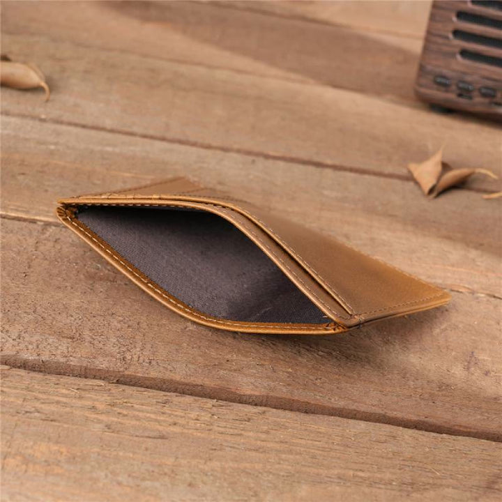 Graviertes Leder-Portemonnaie, Kartenhalter, Geschenk für Sohn, Ehemann, Enkel, Freund